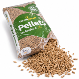Pellets Steampower ENplus A1 – Palete com 65 Sacos de 15 kg