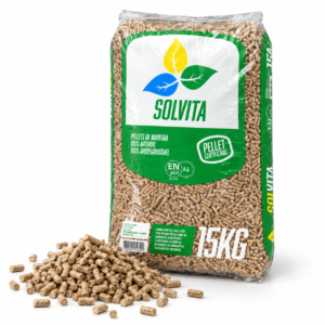 Pellets Solvita ENplus A1 – Palete de 100 Sacos de 15 kg