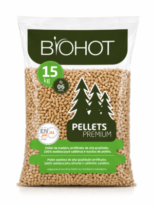 Pellets Biomassa Certificadas Biohot 100 Sacos_15 Kg