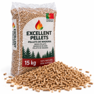 Excellent Pellets – DIN Plus / ENplus A1 – Palete com 65 Sacos de 15 kg
