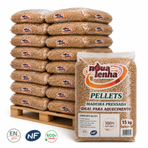 Pellet Nova Lenha – 100 Sacos De 15 Kg