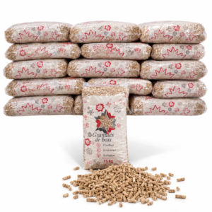 Pellets de Madeira Prima – Palete com 66 Sacos de 15 kg