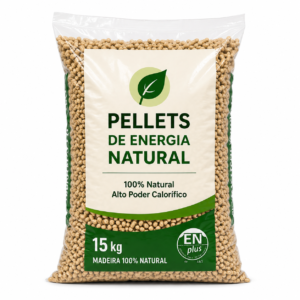 Pellets de Madeira Energia Natural Palete 67 Sacos 15 kg
